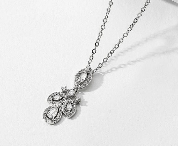 Pear CZ Jewelry Set, Wedding Necklace Jewelry Set, Bridal Necklace Jewelry Set, Bridesmaid Jewelry