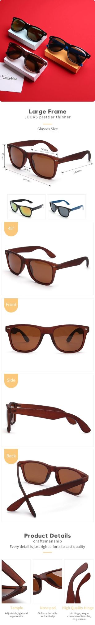 Fashion Custom Logo Polarized Men Women Polarized Sunglasses