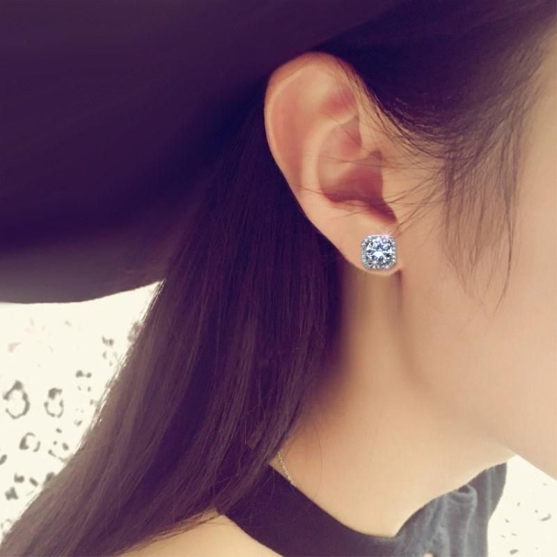 Hot Sale Real Pure 925 Sterling Silver Earring Woman Jewelry