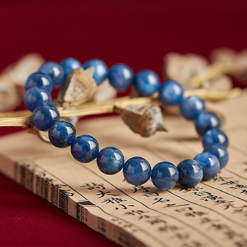 Fashion Jewelry Natural Blue Crystal Bracelet Kyanite Crystal Bracelet