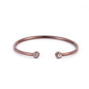 Fashion Jewelry stainless Steel&#160; Diamond Cuff &#160; Bracelet for Women