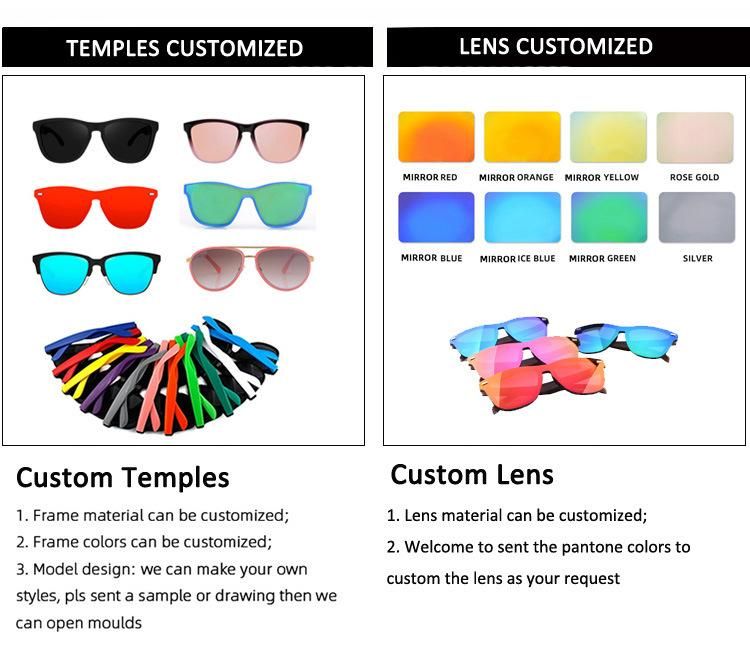 Usom Wholesale Classical Design Polarized Square Multicolored Sunglasses Unisex Fashionable