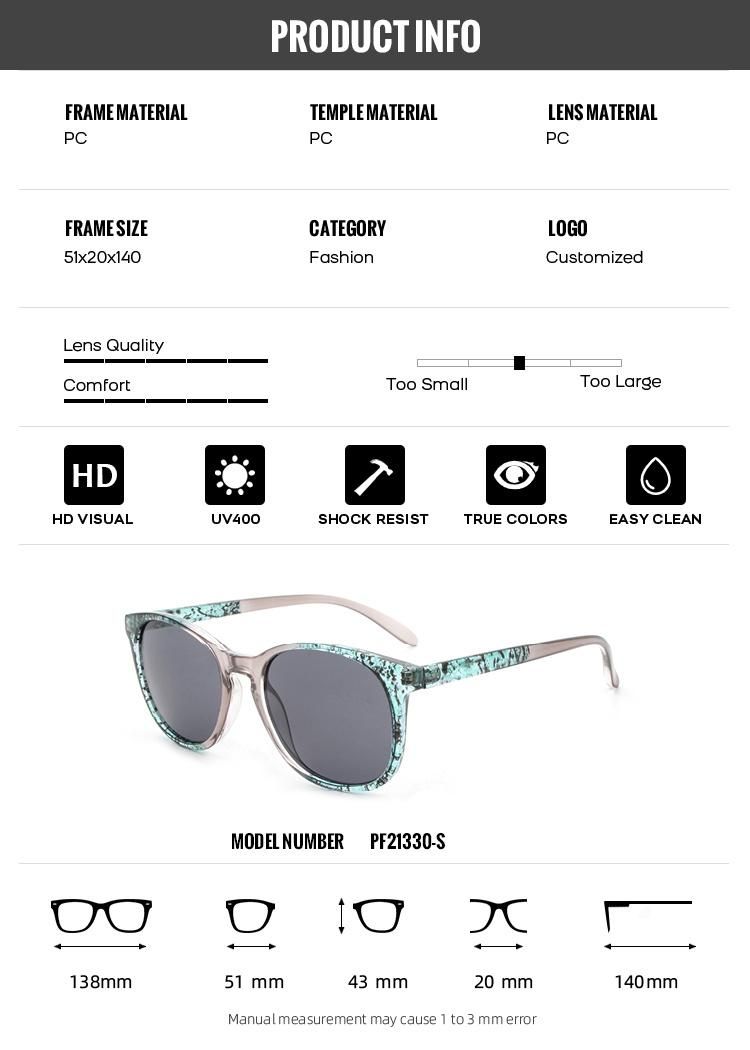 2022 Women Fashion PC Lens Fashion Plastic Sunglasses Lentes De Sol Unisex