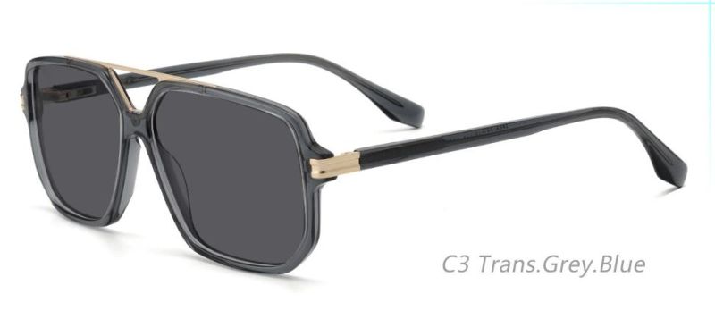 Polarized Sunglasses for Men Women with Hand Made Acetate Frame, Ideal for Driving Fishing Cycling and Running, UV Protection