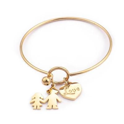 Factory Customization 18K Gold Plated Stainless Steel Fashion Jewelry Bracelet Stainless Steel Bangle Cuff Bracelet