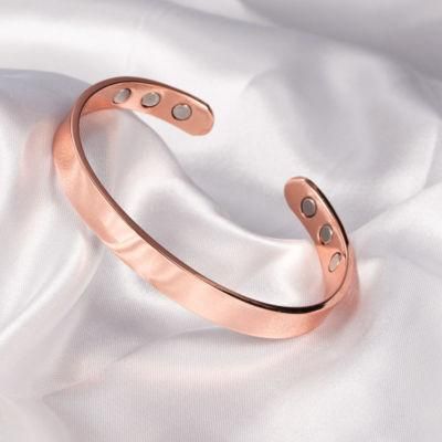 Copper Magnetic Bangle Bracelet Pure Natural Copper Handmade Arthritis Therapy Bracelet