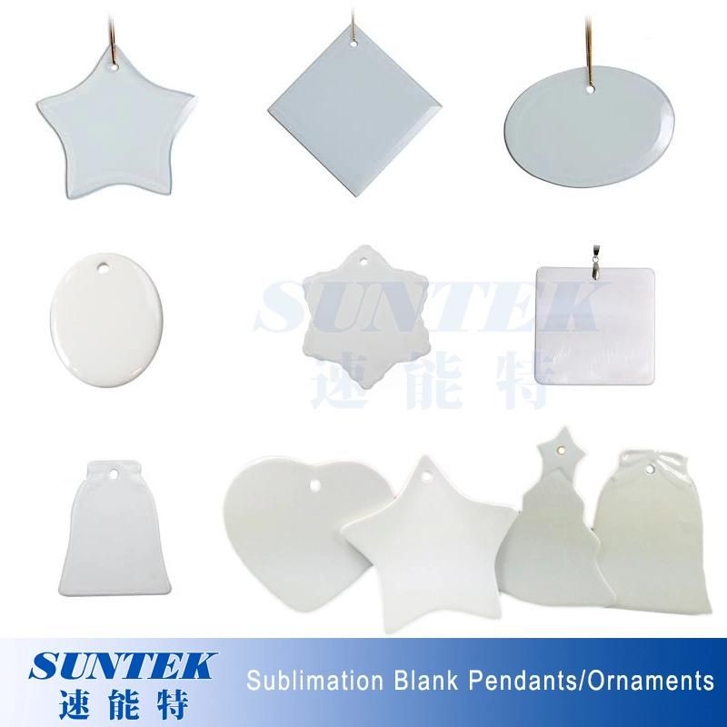 Sublimation 3′′ Ceramic Ornament-Both Sides Printable