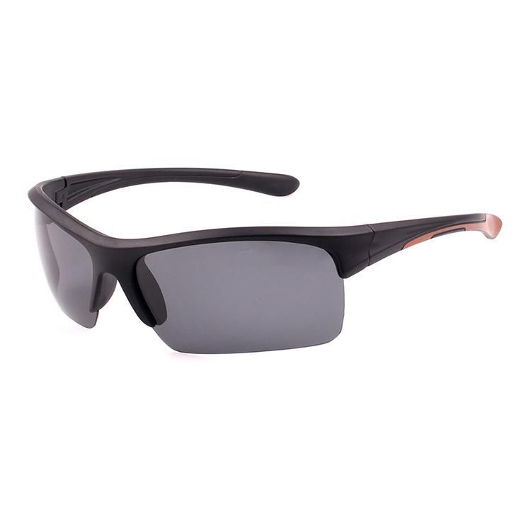 Black Half-Frame Sport Sunglasses Cycling Sunglasses Custom