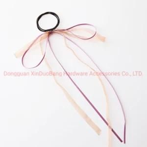 Kids Hair Accessories Bowknot Long Tail Satin Ribbon Hair Band