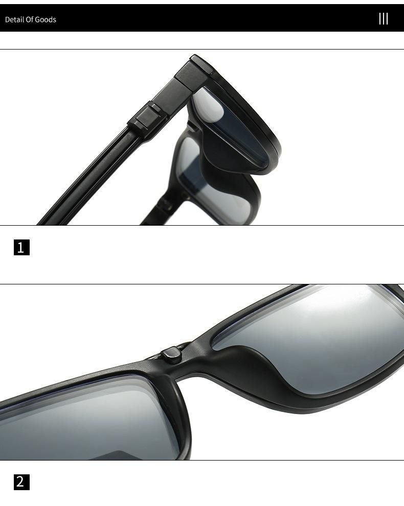 2020 Newest Design High Quality Clip-on Frames Acetate Sunglasses