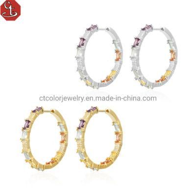 Hot Selling High Quality Customized Designer Popular Crystal Earring Earrings