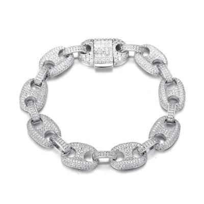 Fashion Jewelry Micro Pave CZ Hook Bracelet