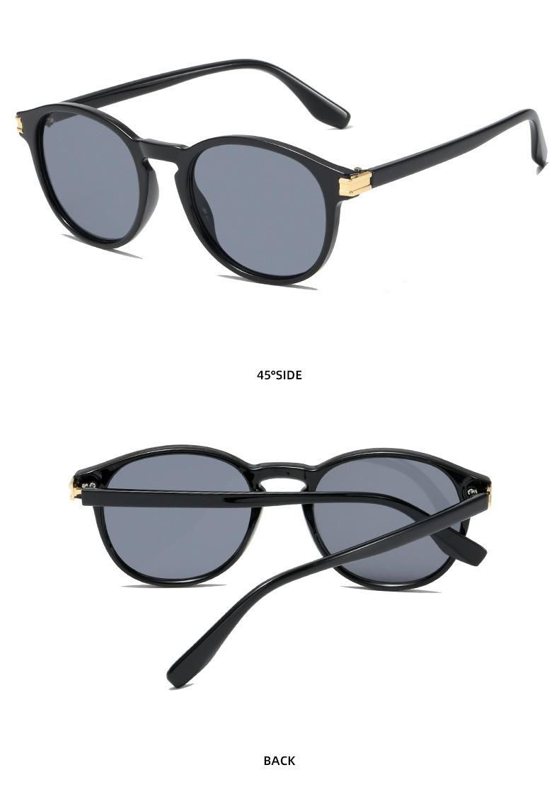 Women Men Best Hot Selling High Quality Sun Glasses UV400 Lenses Round Retro Frame Trendy Fashion Sunglasses