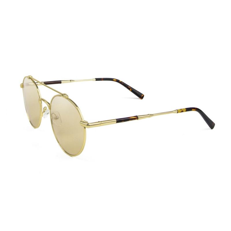 Hot Sale Fashion Men Retro Full-Frame Polarized Sunglasses Men High Quality Optical Vintage Round Metal Glasses Women