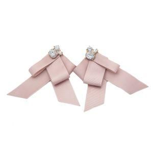 Fashion Vintage Jewelry Accessories Handmade Ribbon Stone Earrings