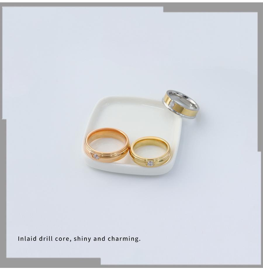 Translucent Women′s Diamond Core Ring