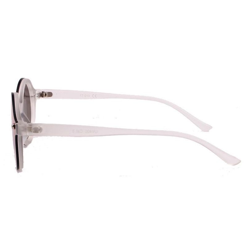 2017 Hot Selling One Piece Mirror Lens Fashionable Sunglasses with Round Shape
