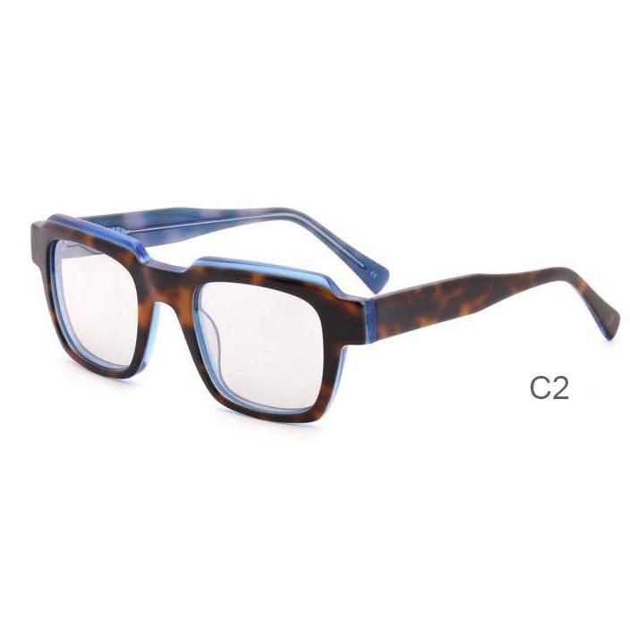 New Arriving Outdoor Square Customized Logo Sun Glasses Polarized Acetate Sunglasses for Unisex