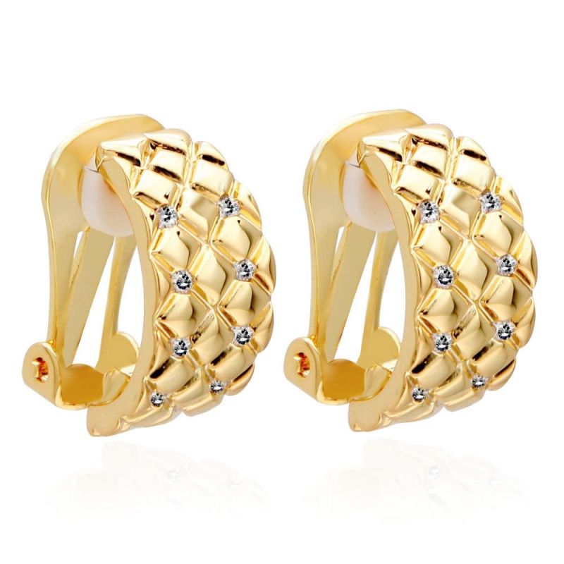 2021 Big Hoop Circle Twist Earrings Wholesale Gold Plated Mix Fine Line Woman Earrings