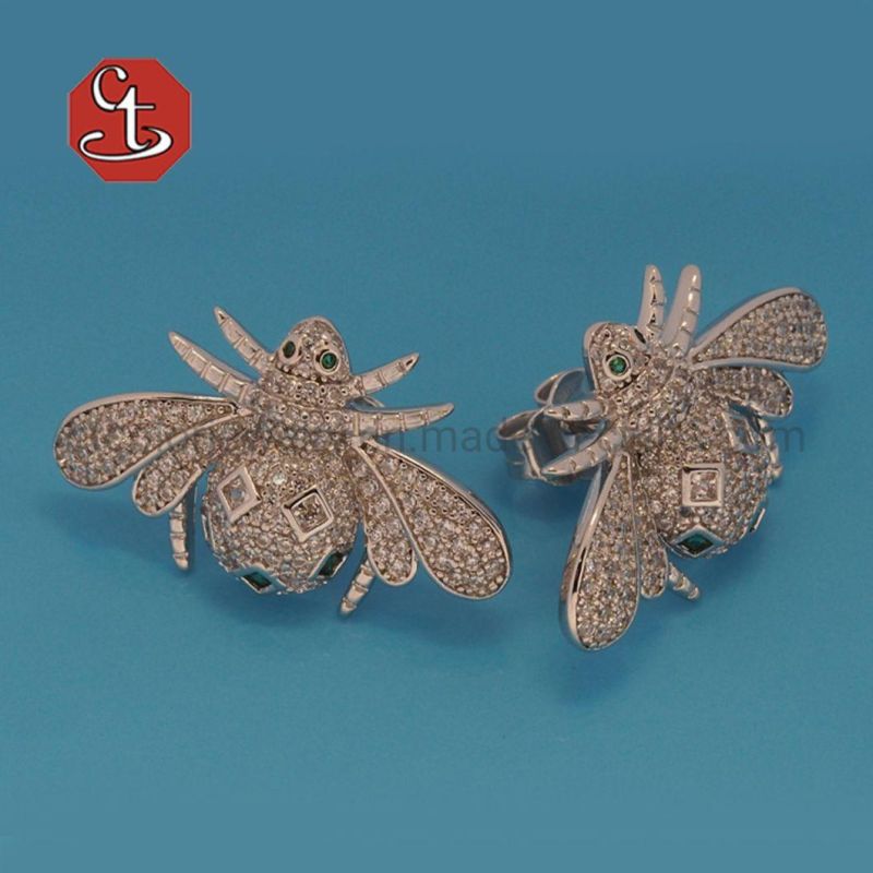 Colorful Bee Finger Ring Clean AAA+ Animal Ring Fashion Women Party Jewelry