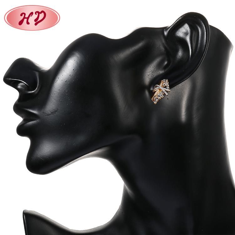 Fashion Accessories 18K Gold Plated Silver Alloy Women CZ Jewelry Sets Chain Pendant Necklace