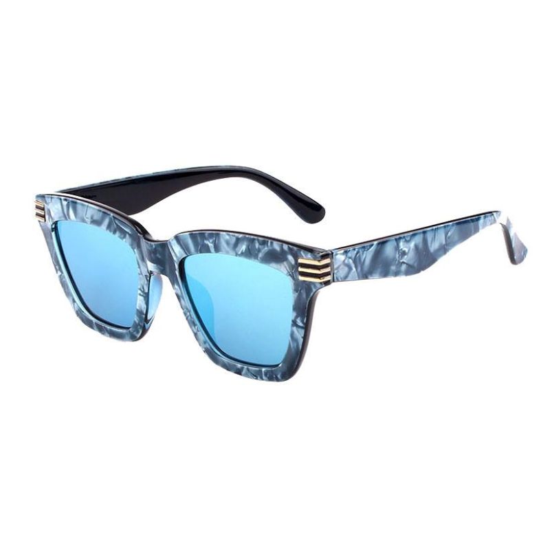 2018 Hot Selling Square Shape Sunglasses with Paper Transfer