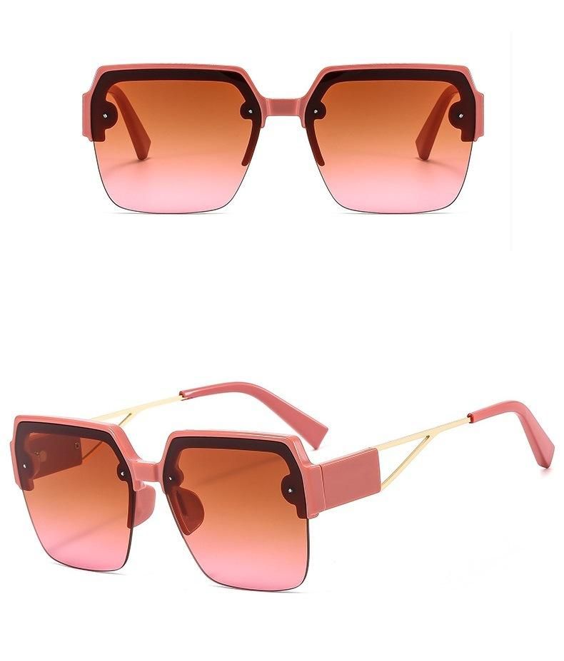 2022 Ladies Half Frame Sunglasses Fashion Retro Sunglasses