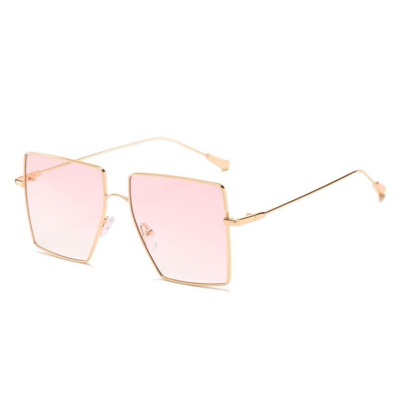 2020 Ready Made Metal Square Ocean Lens Fashion Sunglasses