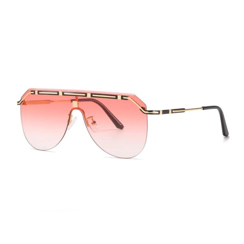 2020 No MOQ Fashionable Classic Oversize Metal Sunglasses