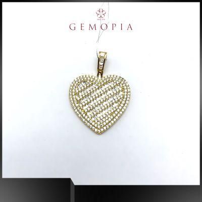 Hot Sell Gold Heart Couple Pendant Necklace