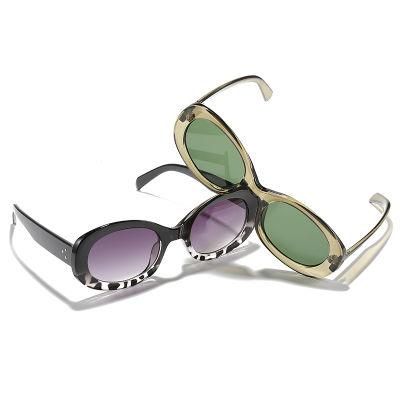 Women Lady Best Hot Selling Sun Glasses UV400 Lenses Colorful PC Oval Retro Frame Trendy Fashion Sunglasses