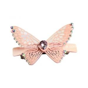 Butterfly Hair Jewelry with Crystal Hair Clip for Women