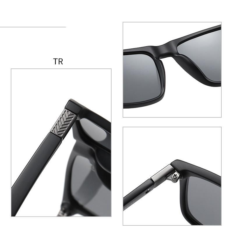 Polarized Tr90 Round Unisex Sunglasses UV400 Protect Glasses Sun Eyewear 3323