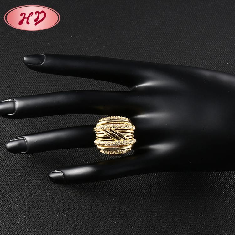 18K Gold Plated Fashion Wedding Engagement Jewelry Silver Stainless Steel Finger Man Rings Design