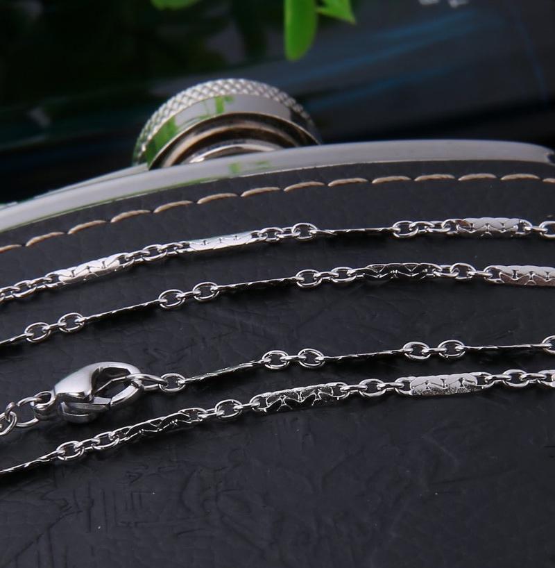 New Arrival Fashion Cable Chain Women Jewellery Accessories Anklet Bracelet Necklace for Girls Jewelry Design 8"-24"