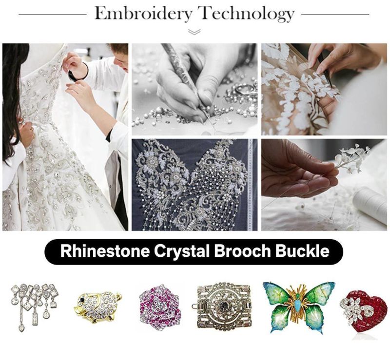 Wholesale Fashion Animal Shapes Rhinestone Crystal Decoration Pin Brooches