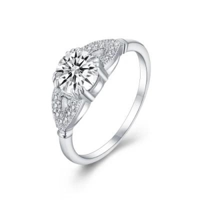 Women Jewelry 925 Sterling Silver Engagement Wedding Ring