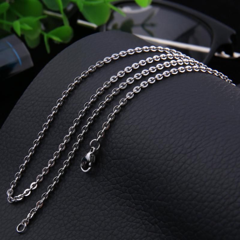 Fashion Jewelry Stainless Steel Jewelry Necklace Flat Cable Chain