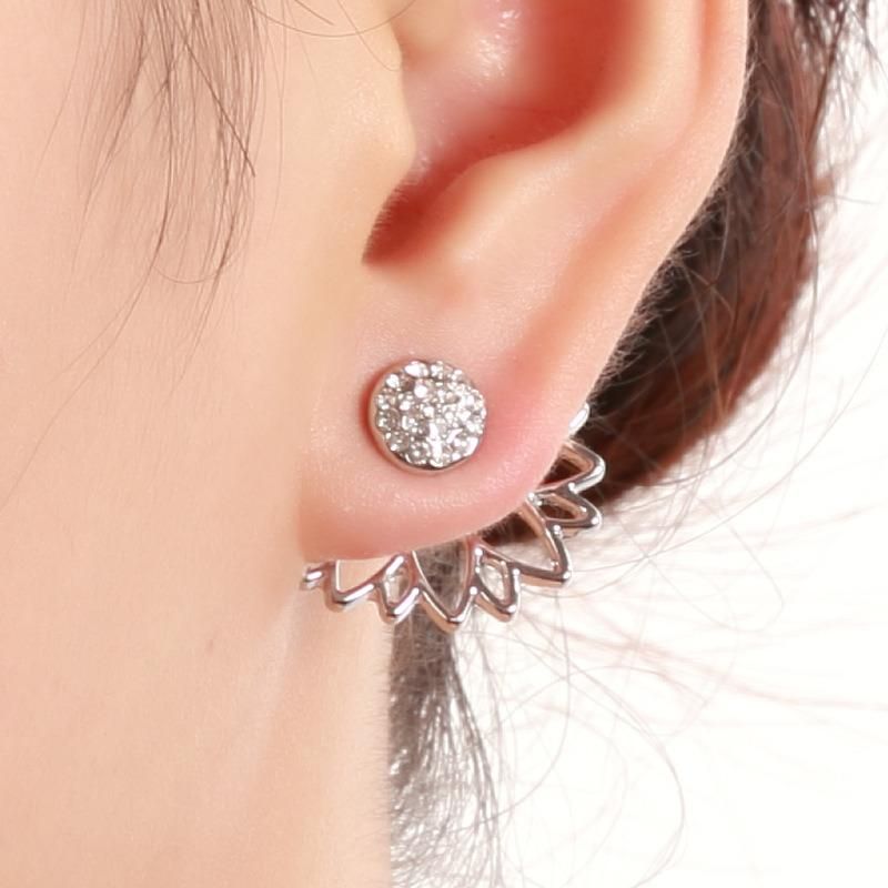 2019 Fashion Design Earring Stud with Lotus Flower Shape