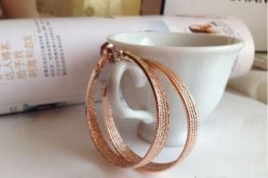 Fashion Rose Gold Large Hoop Earrings Funky Jewelry Jewellery for Women Girls Ladies