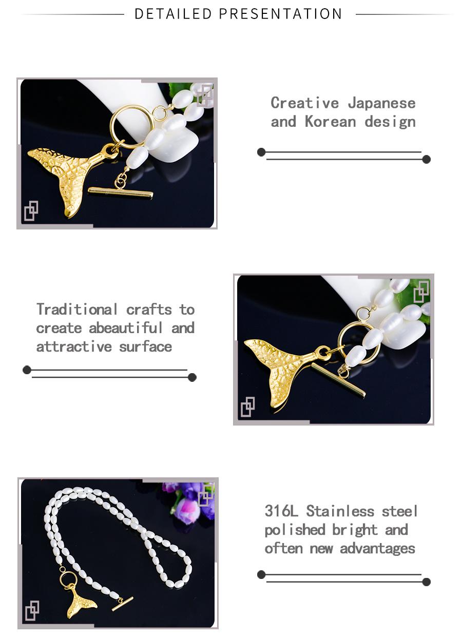 Foreign Trade Women Tide Jewelry Necklace, Mermaid Pearl Pendant