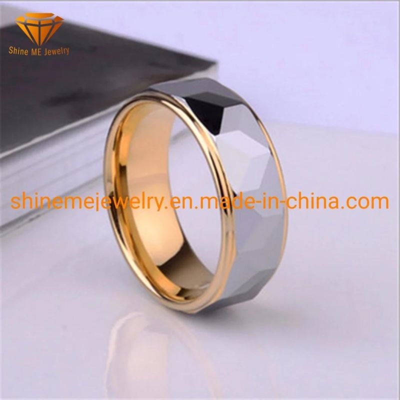 Men Stye Single Luxury Gold Plating Ring Tungsten Ring Tst2823