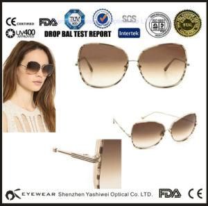 Fashion Sunglasses, Metal Rim with Plastic Surrounding