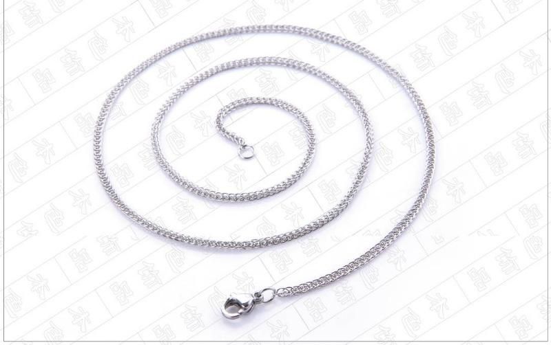 Fashion Stainless Steel Jewelry Wheat Chopin Chain Necklace
