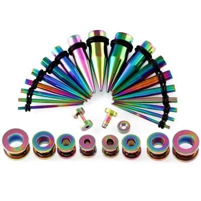 Custom Ear Gauge Screw Fit Stretching Tapers and Plugs Tunnel Set