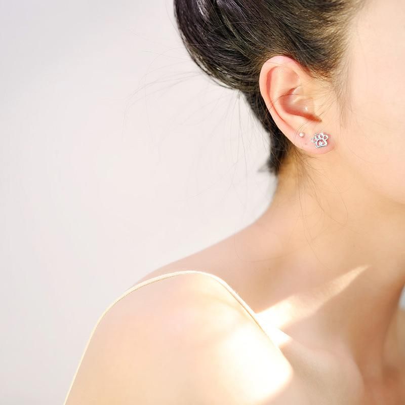 fashion Simple Temperament Zirconia Earrings Jewelry