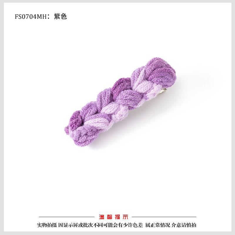 Fashion Jewelry Wool Twist Hundred with Girls Hair Clip