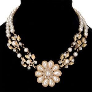 Colares Femininos Simulated Pearl Necklace for Women