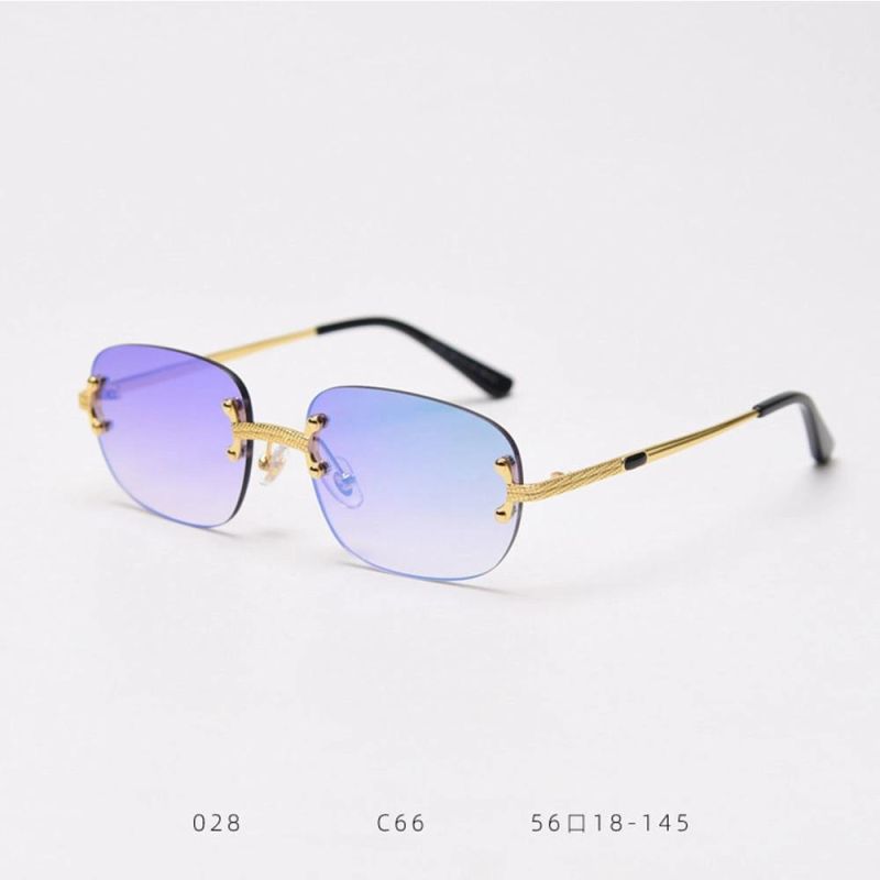 New Retro Metal Color Film Women′s Fashion Hip-Hop Style Sunglasses for Men