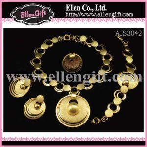 African Gold Jewelry Set (AJS3042)